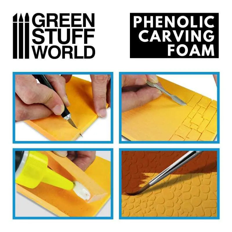 Phenolic Carving Foam 6mm - A4 size - ZZGames.dk