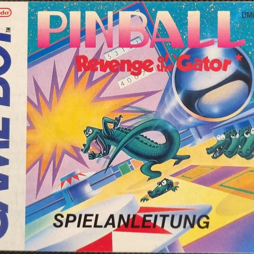 Pinball Revenge of The Gator manual (NOE) - ZZGames.dk