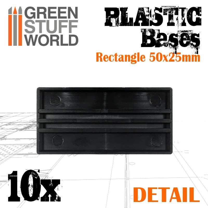 
                  
                    Plastic Bases - Rectangle 25x50mm x10 - ZZGames.dk
                  
                