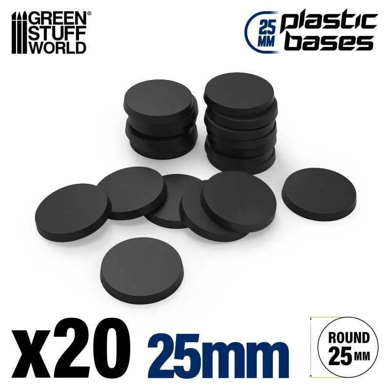 Plastic Bases - Round 25mm x20