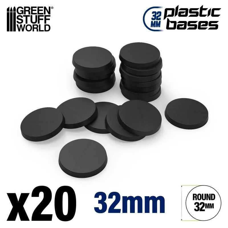 Plastic Bases - Round 32mm x20