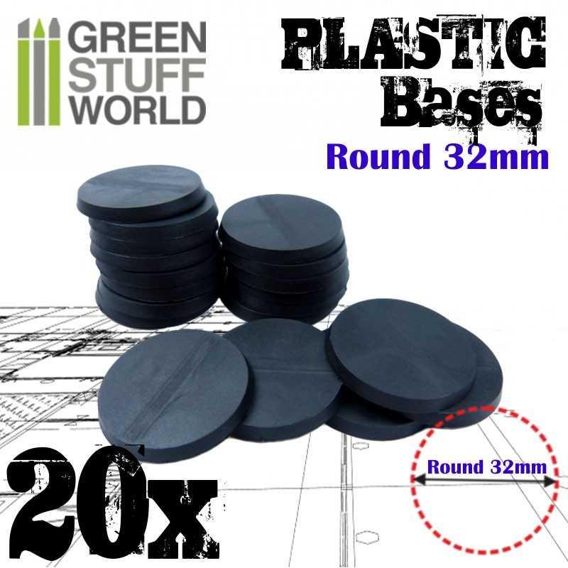 Plastic Bases - Round 32mm x20 - ZZGames.dk