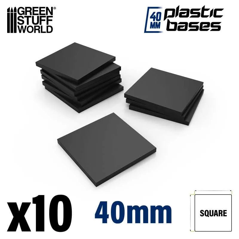 Plastic Bases - Square 40x40mm x10