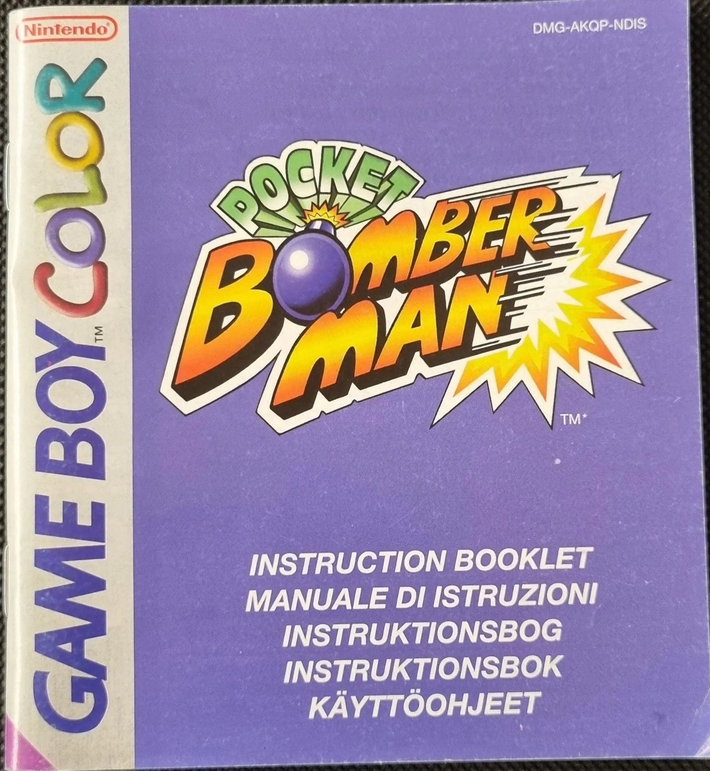 Pocket Bomber Man manual (NDIS) - ZZGames.dk