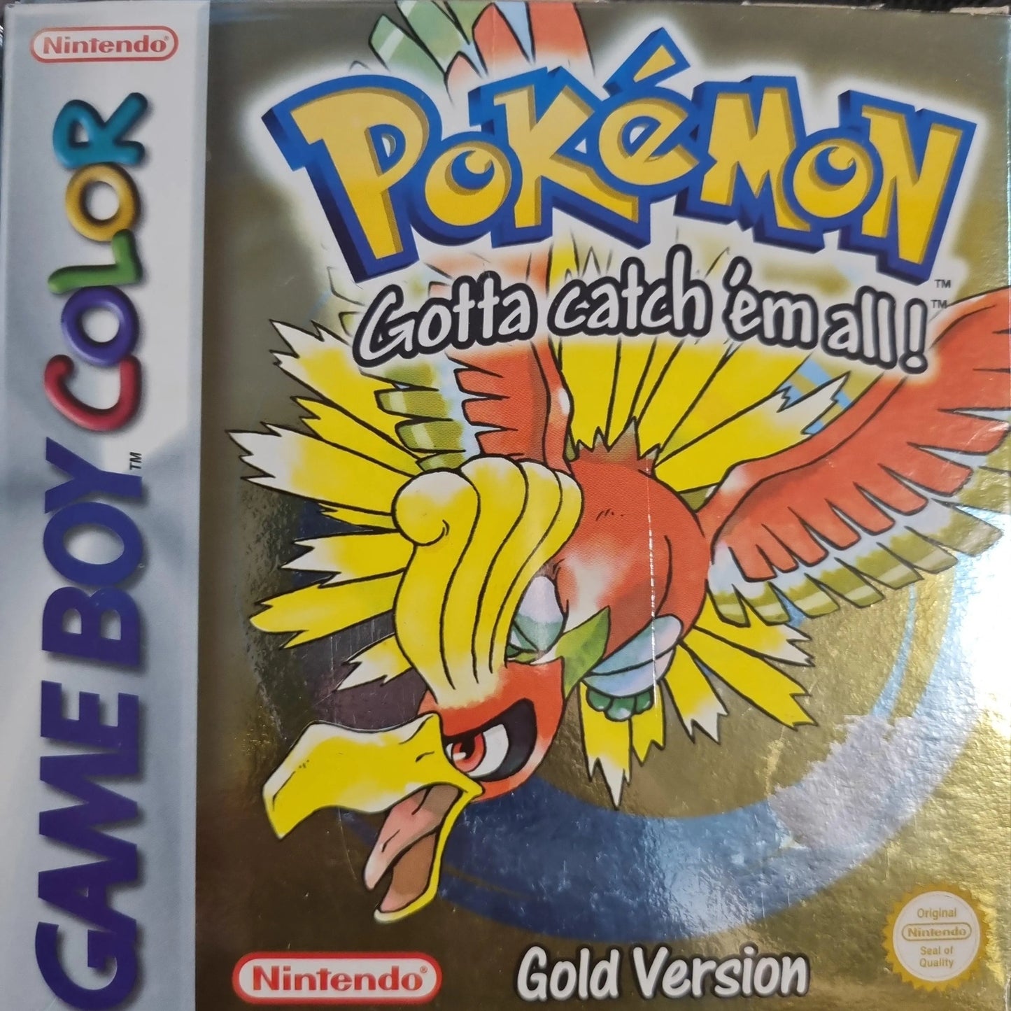 Pokémon Gold i æske (Kosmetiske fejl) (u. manual) - ZZGames.dk