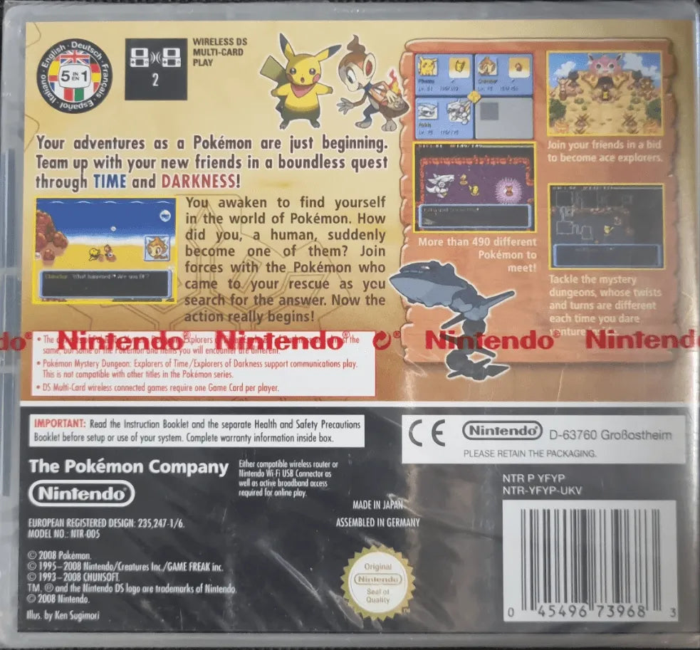 
                  
                    Pokémon Mystery Dungeon Explorers of Darkness (Forseglet) - ZZGames.dk
                  
                