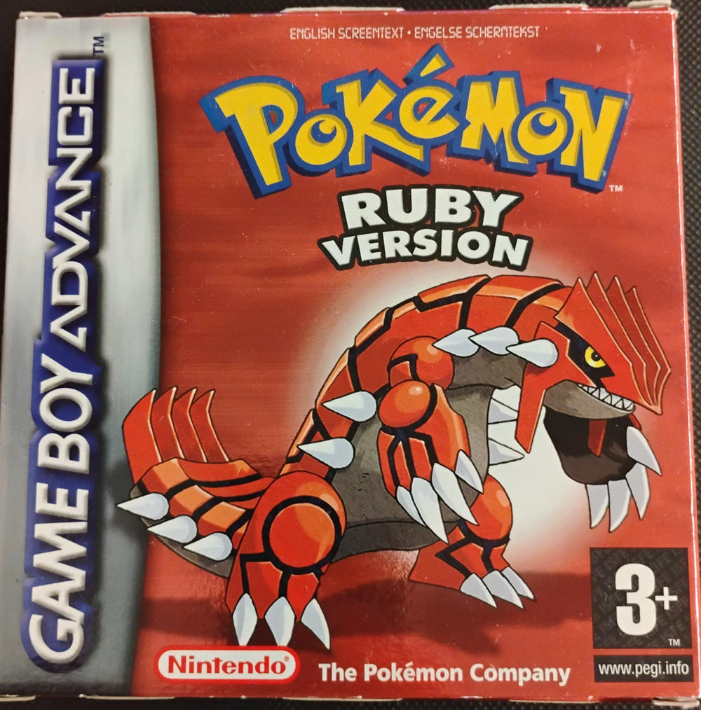 Pokémon Ruby i æske (Slidt manual) (Lidt slid på æsken) - ZZGames.dk