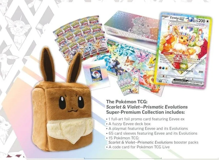 
                  
                    Scarlet & Violet: Prismatic Evolutions - Super Premium Collection
                  
                