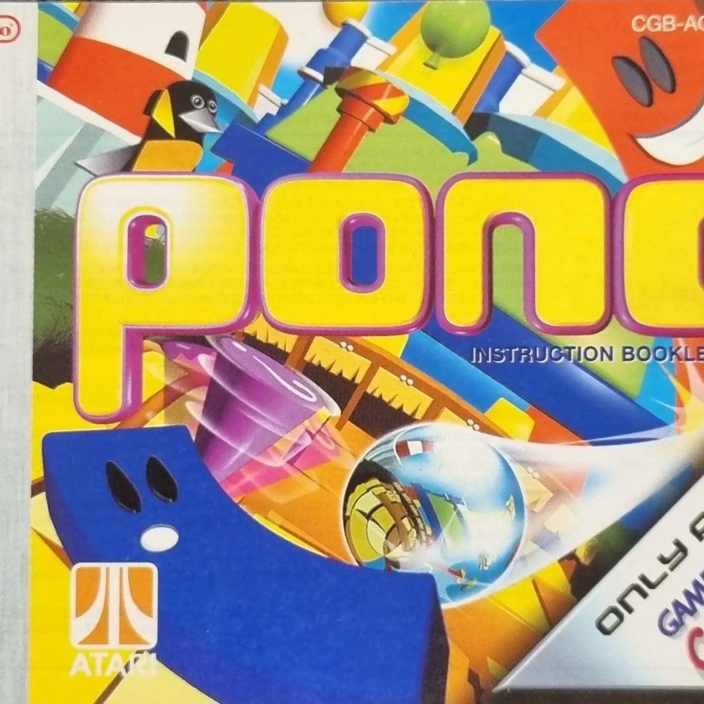 Pong manual (EUR) - ZZGames.dk