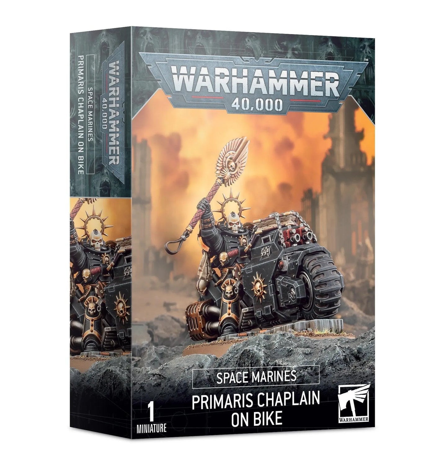 SPACE MARINES PRIMARIS CHAPLAIN ON BIKE - ZZGames.dk