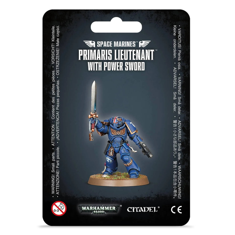 SPACE MARINES PRIMARIS LIEUTENANT WITH POWER SWORD - ZZGames.dk