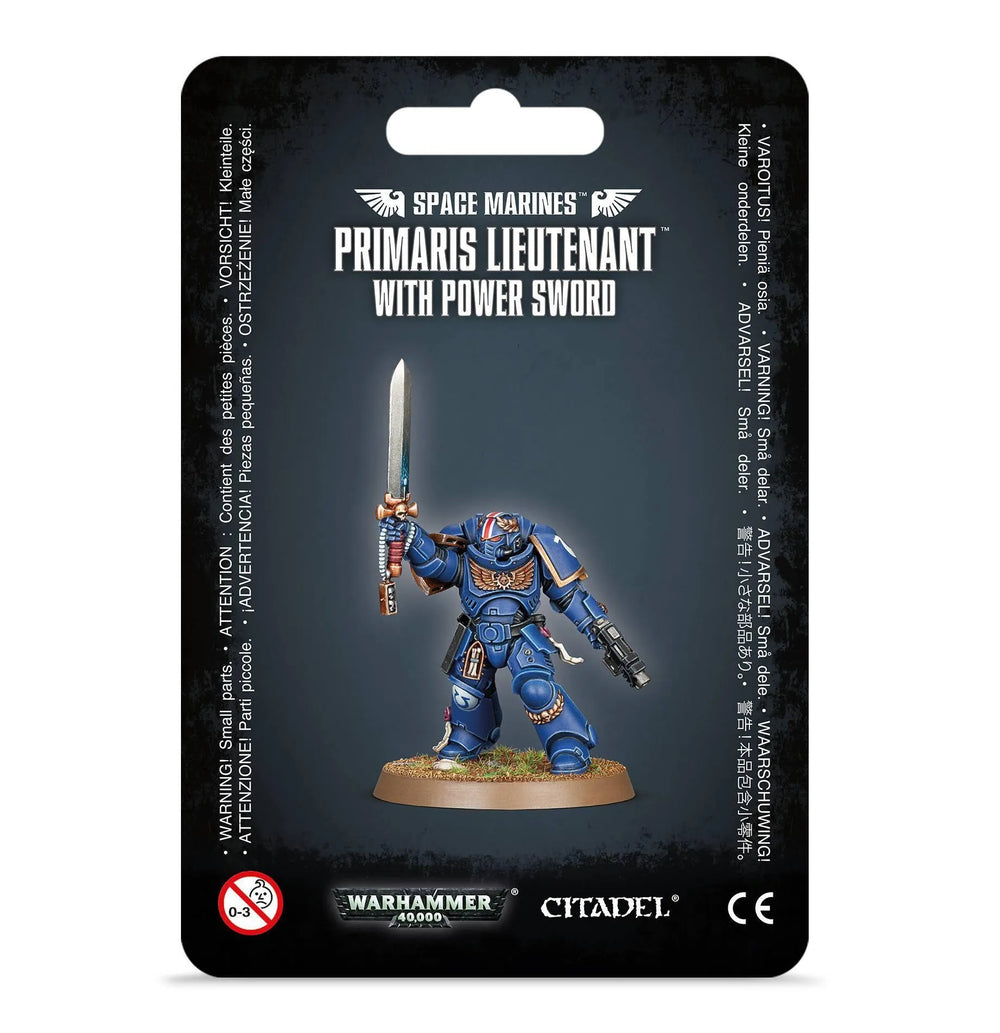 SPACE MARINES PRIMARIS LIEUTENANT WITH POWER SWORD - ZZGames.dk