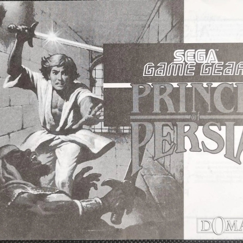 Prince of Persia manual - ZZGames.dk