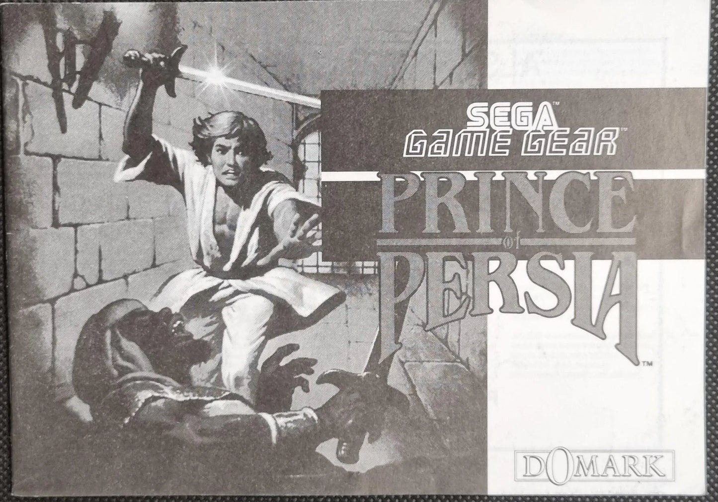 Prince of Persia manual - ZZGames.dk