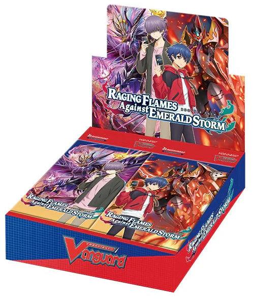 RAGING FLAMES AGAINST EMERALD STORM Booster Display (16 Packs) - ZZGames.dk