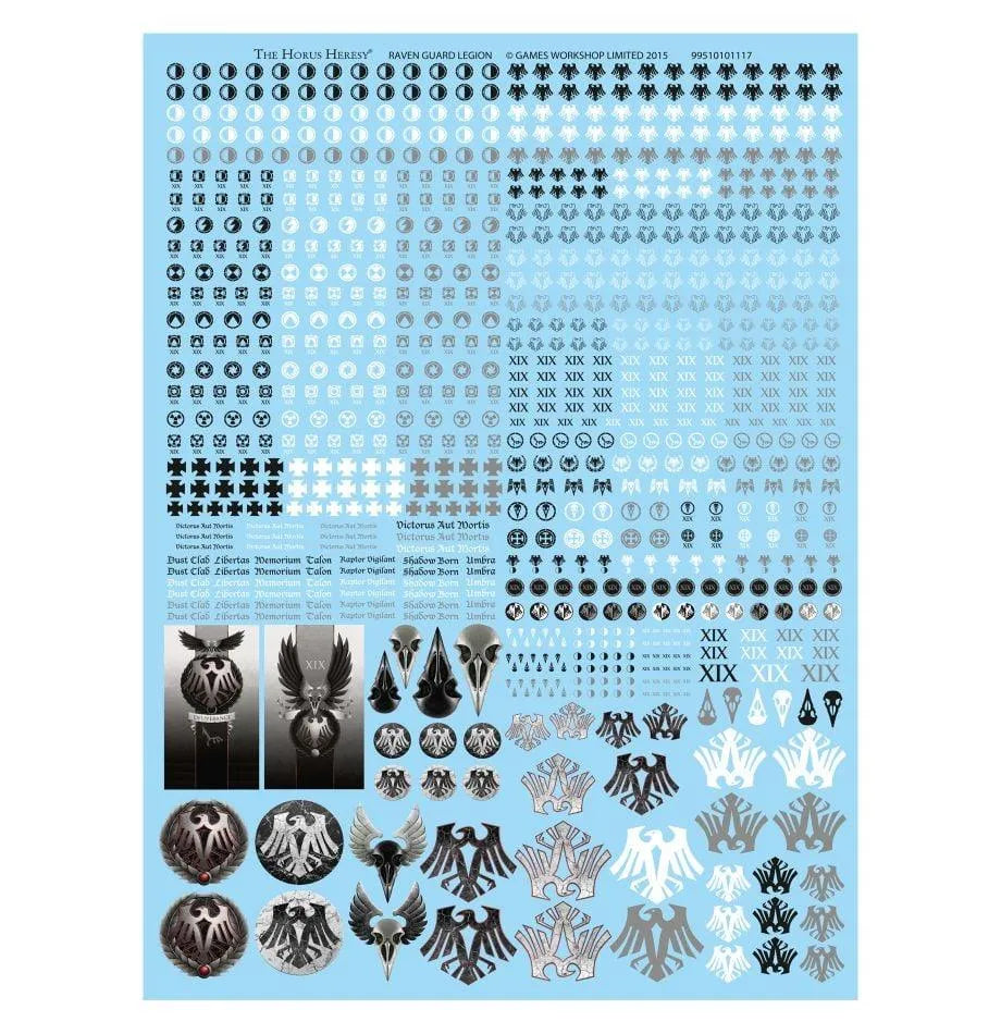 RAVEN GUARD LEGION TRANSFER SHEET - ZZGames.dk