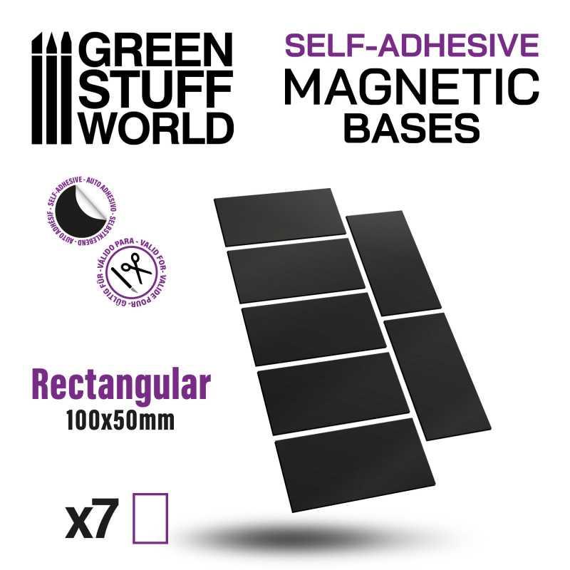 Rectangular Magnetic Sheet SELF-ADHESIVE - 100x50mm - ZZGames.dk