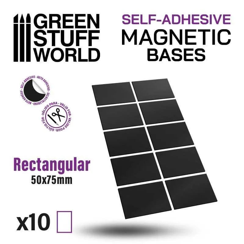 Rectangular Magnetic Sheet SELF-ADHESIVE - 50x75mm - ZZGames.dk