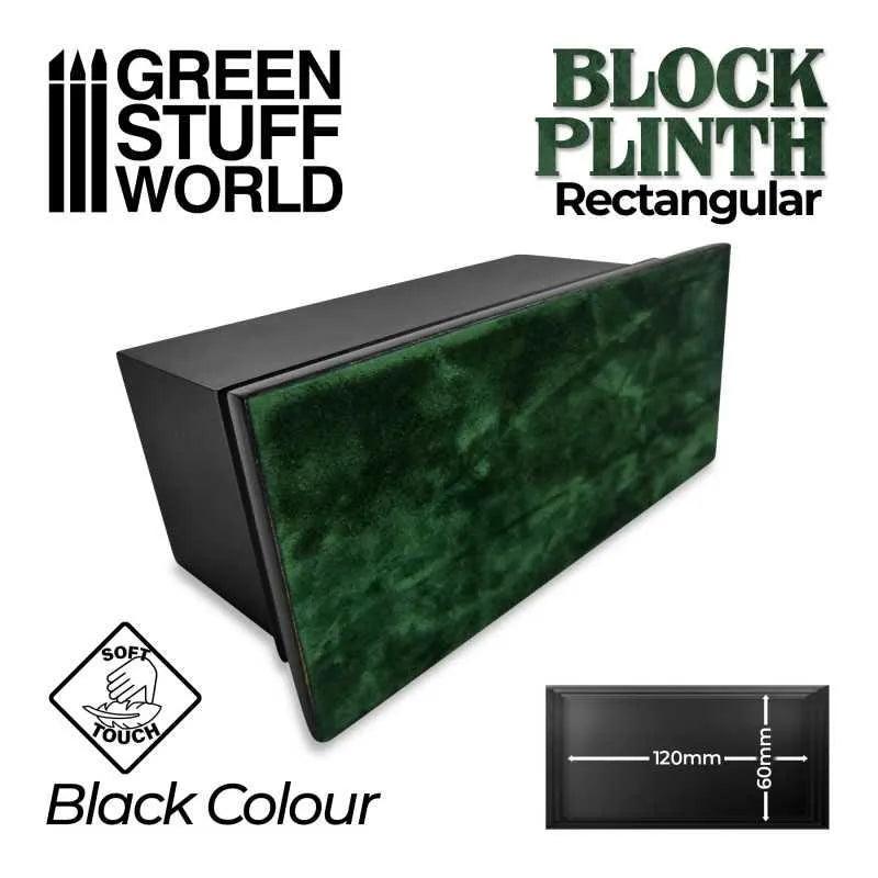 Rectangular Top Display Plinth 12x6cm - Black - ZZGames.dk