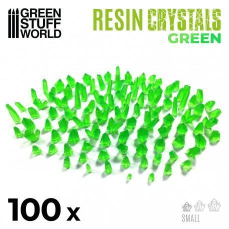 Resin Crystals - Small GREEN x100 - ZZGames.dk