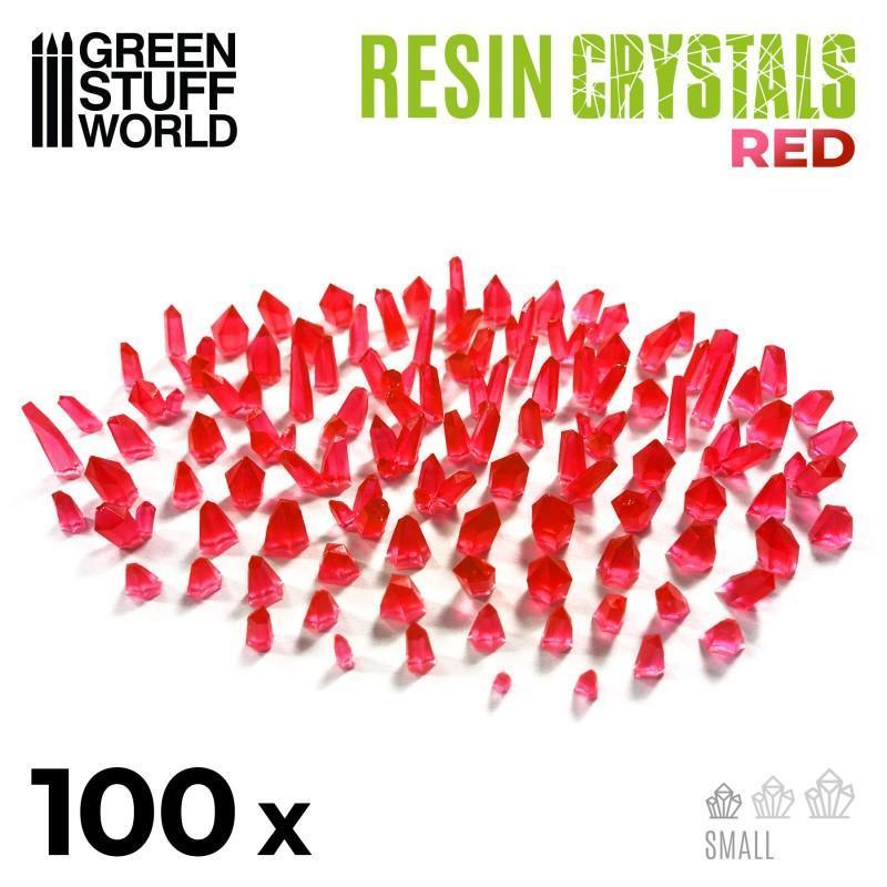 Resin Crystals - Small RED x100 - ZZGames.dk