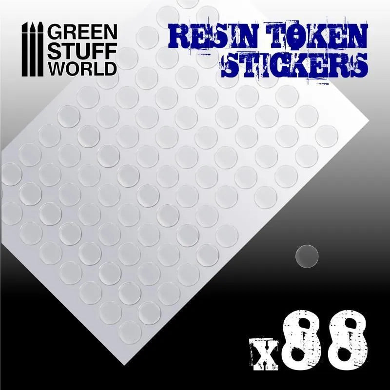 Resin Token Stickers - 15mm - ZZGames.dk