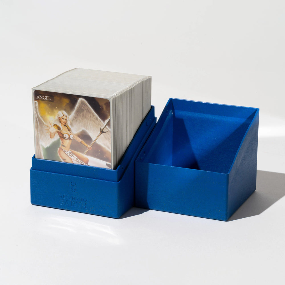 Return To Earth Boulder Deck Case 100+ Standard Size - Blue - ZZGames.dk