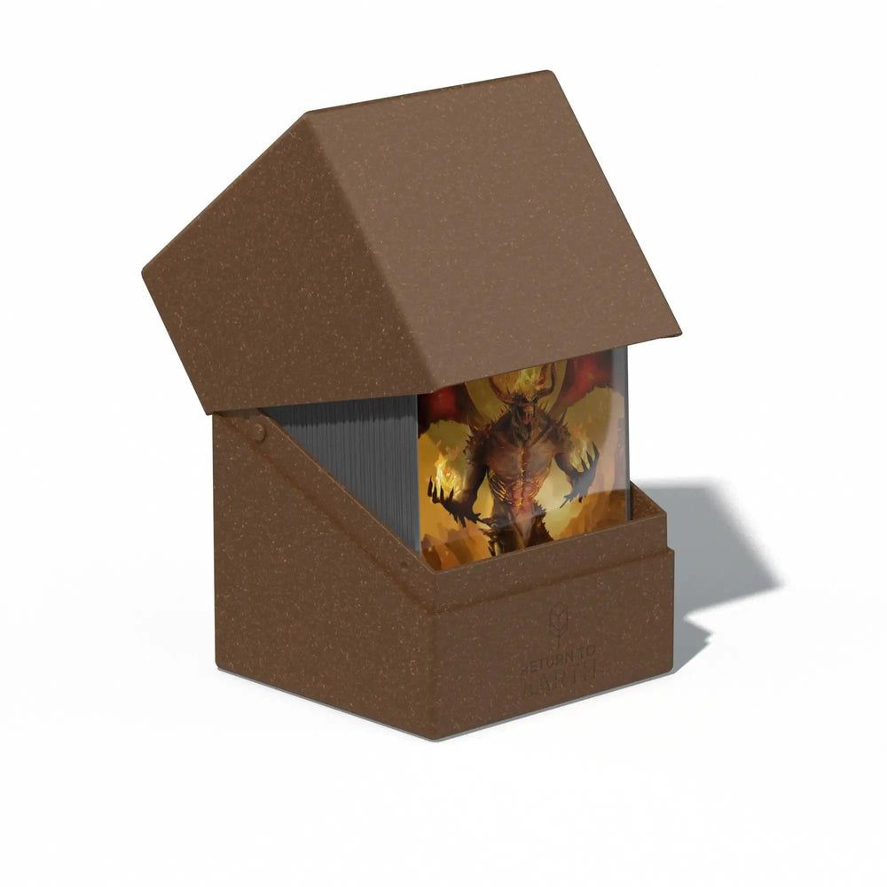 Return To Earth Boulder Deck Case 100+ Standard Size - Brown - ZZGames.dk
