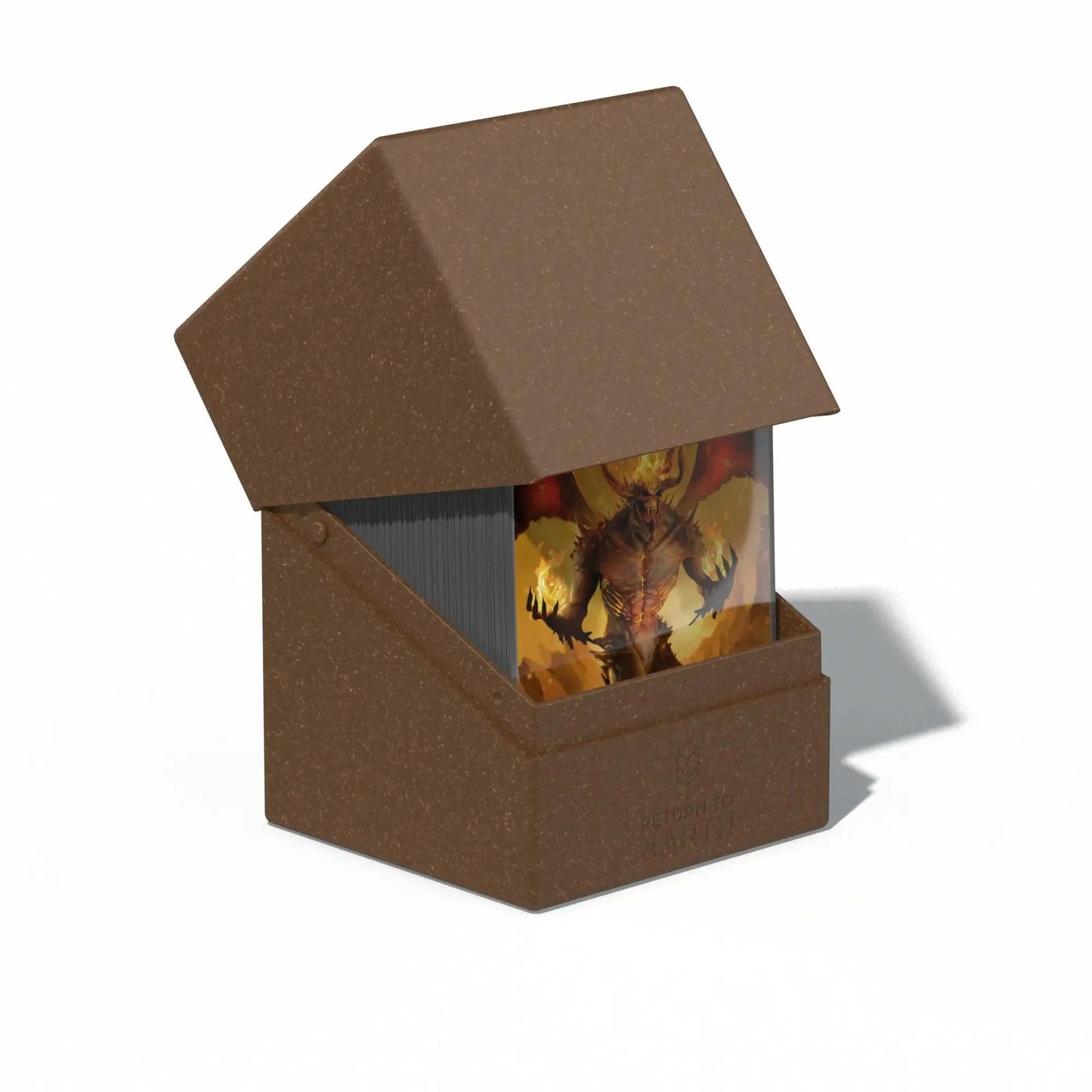 Return To Earth Boulder Deck Case 100+ Standard Size - Brown - ZZGames.dk