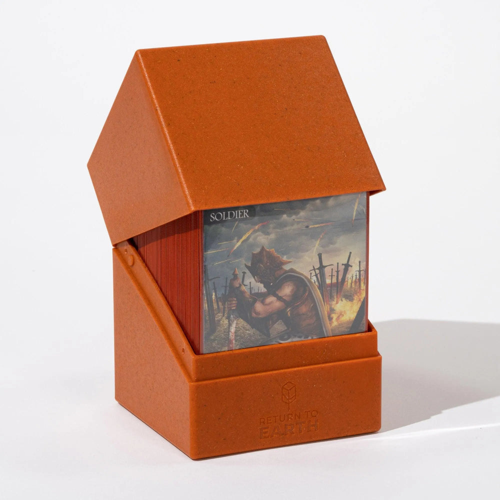 Return To Earth Boulder Deck Case 100+ Standard Size - Orange - ZZGames.dk