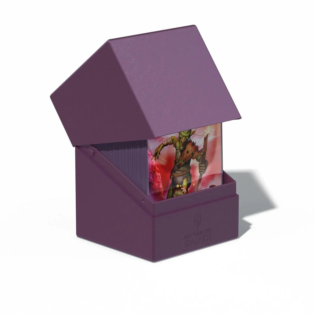 Return To Earth Boulder Deck Case 100+ Standard Size - Purple - ZZGames.dk