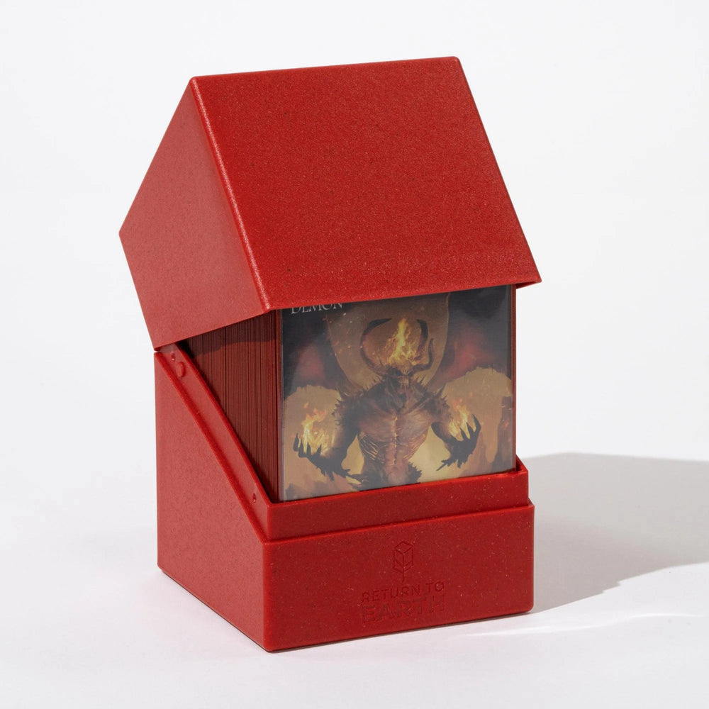 Return To Earth Boulder Deck Case 100+ Standard Size - Red - ZZGames.dk
