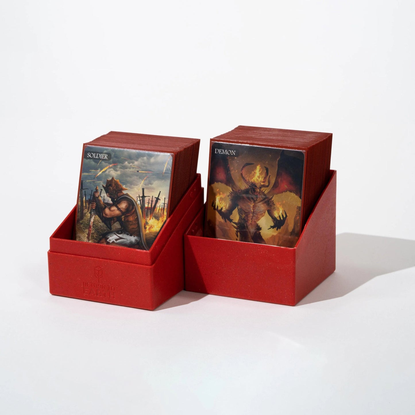Return To Earth Boulder Deck Case 100+ Standard Size - Red - ZZGames.dk