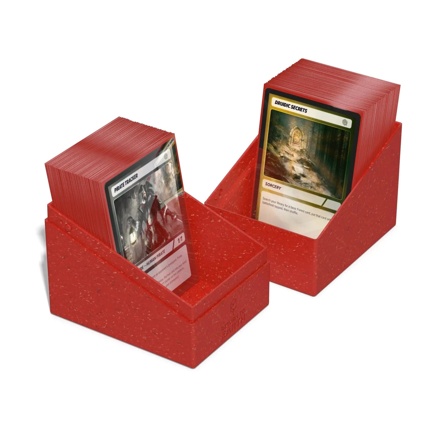 Return To Earth Boulder Deck Case 133+ Standard Size - Red - ZZGames.dk