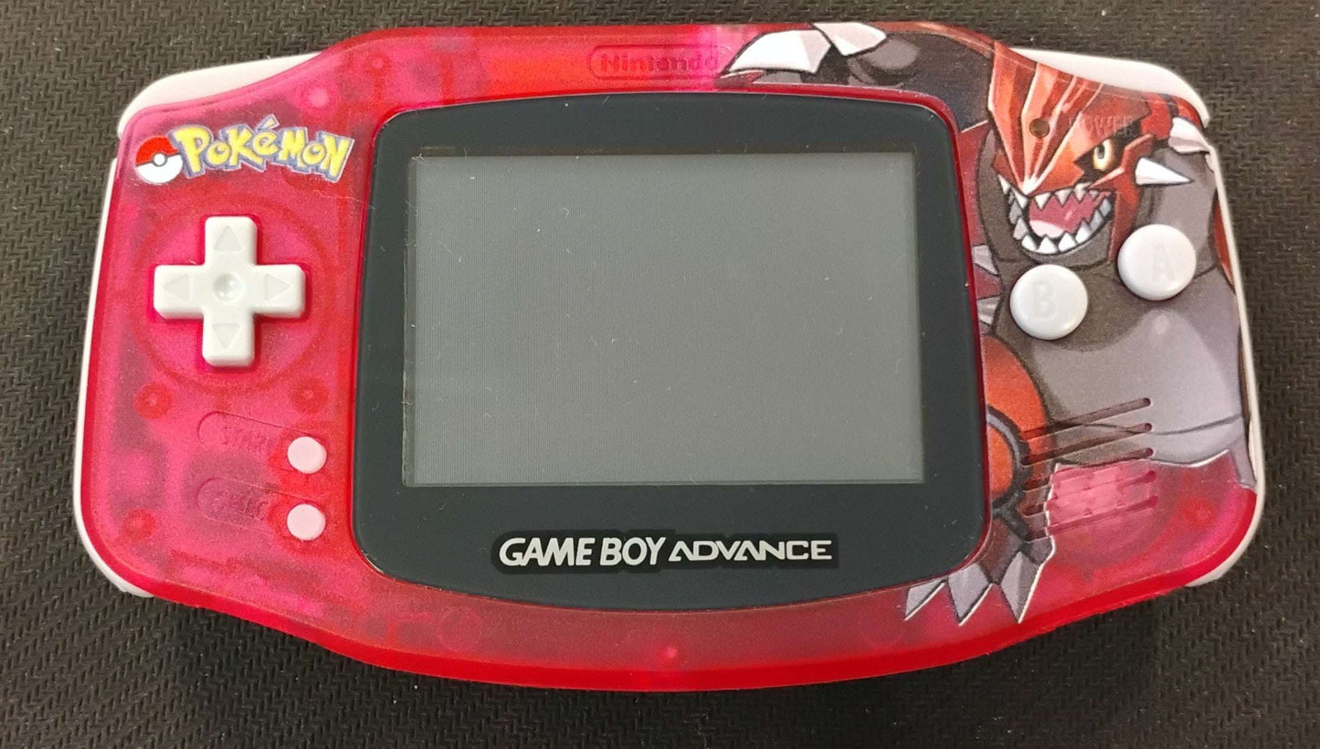 Gameboy Advance Konsol Groudon Design (Reshell)