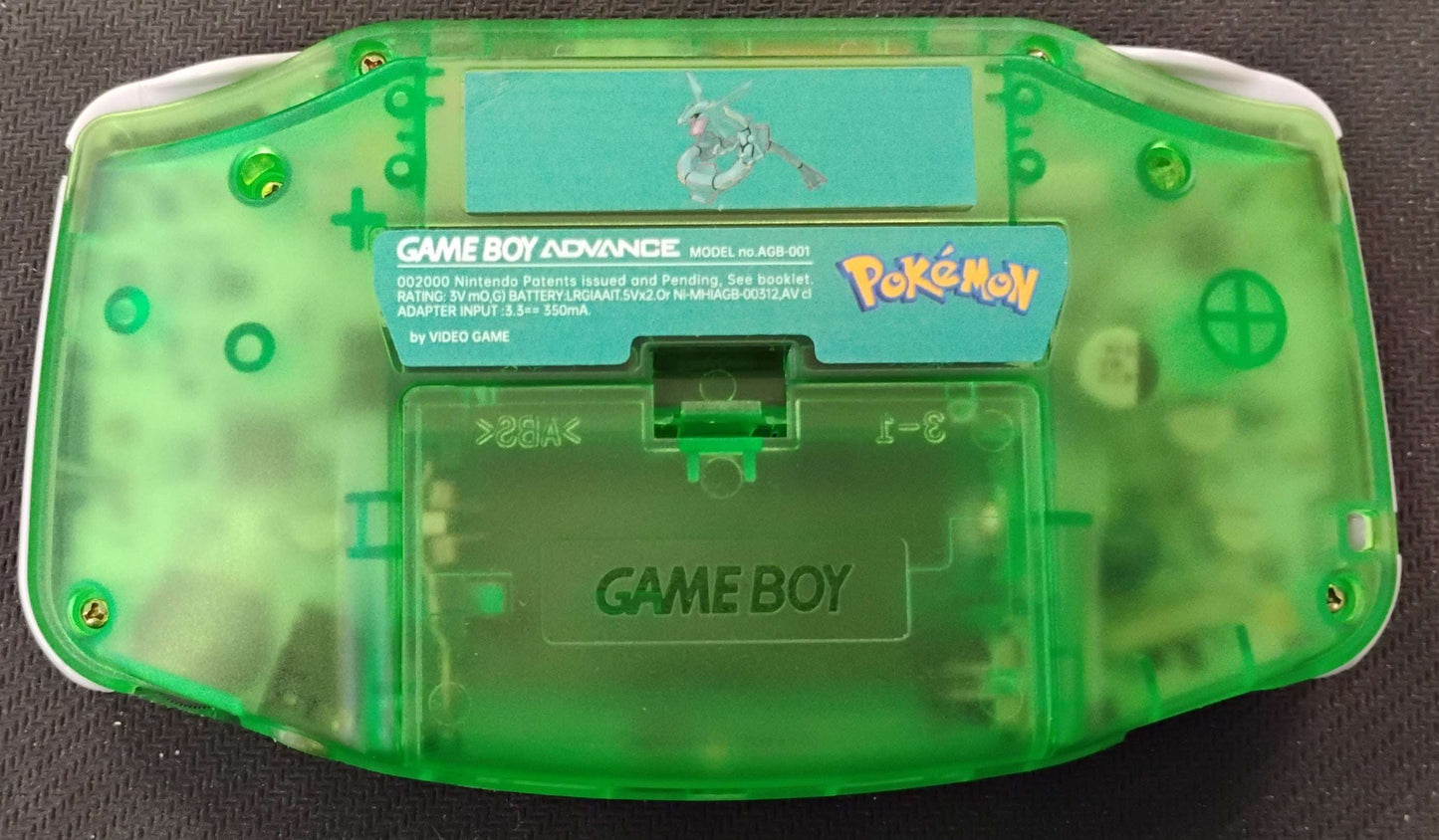 Gameboy Advance Konsol Rayquaza Design (Reshell)