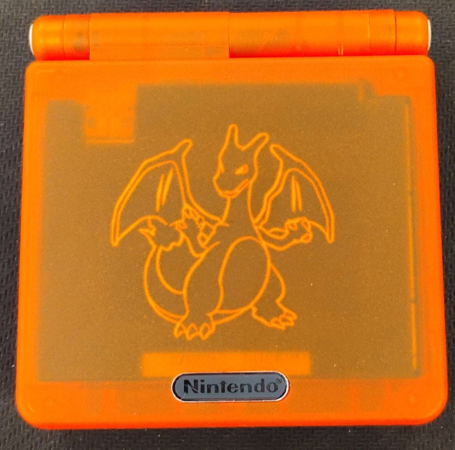 Gameboy Advance SP AGS-001 Konsol Charizard Design (Reshell)