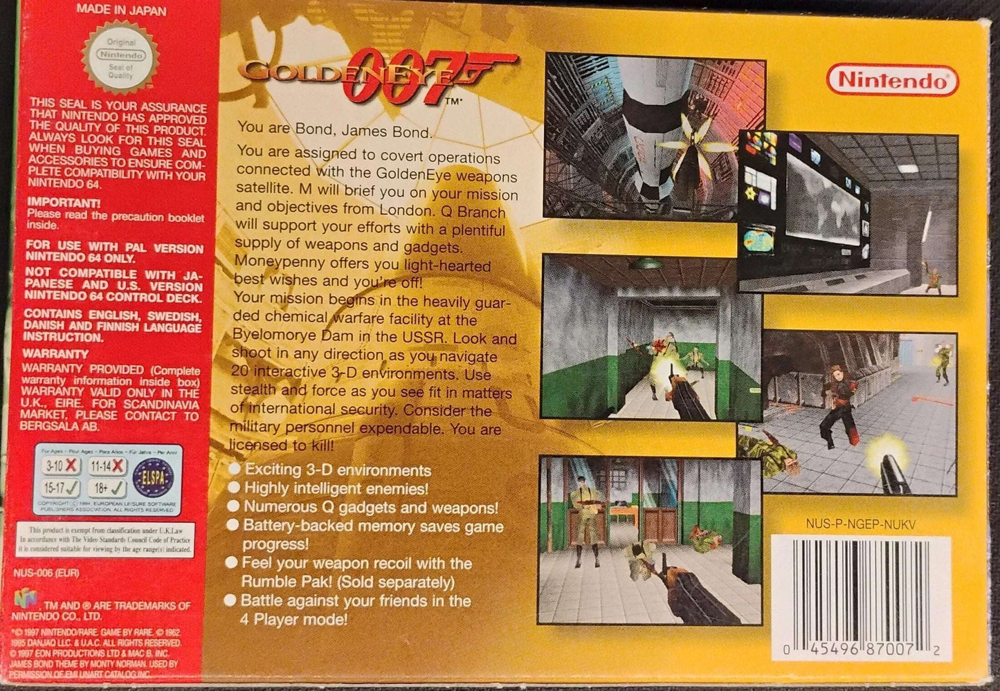 
                  
                    GoldenEye 007 i æske
                  
                