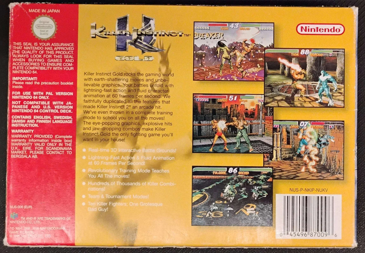 
                  
                    Killer Instinct Gold i æske (Lidt slid på æsken)
                  
                