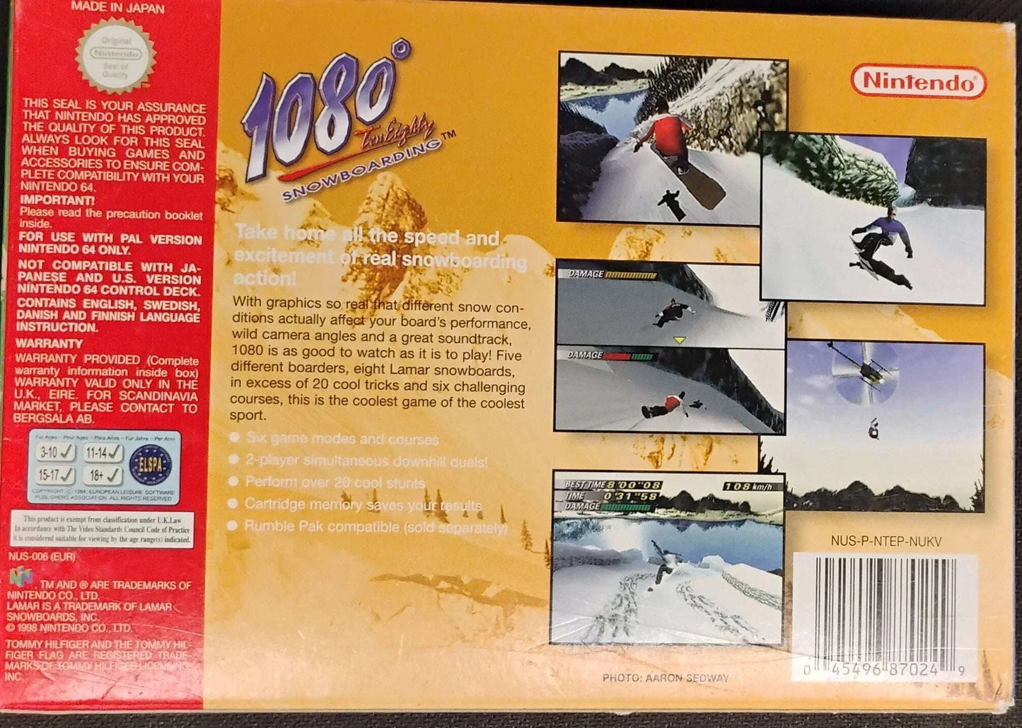 1080 Snowboarding i æske