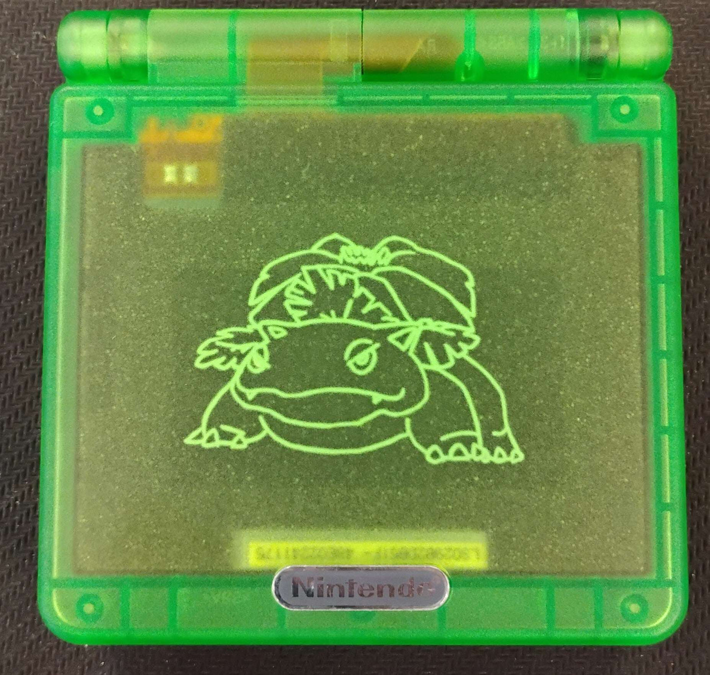 Gameboy Advance SP AGS-001 Konsol Venusaur Design (Reshell)
