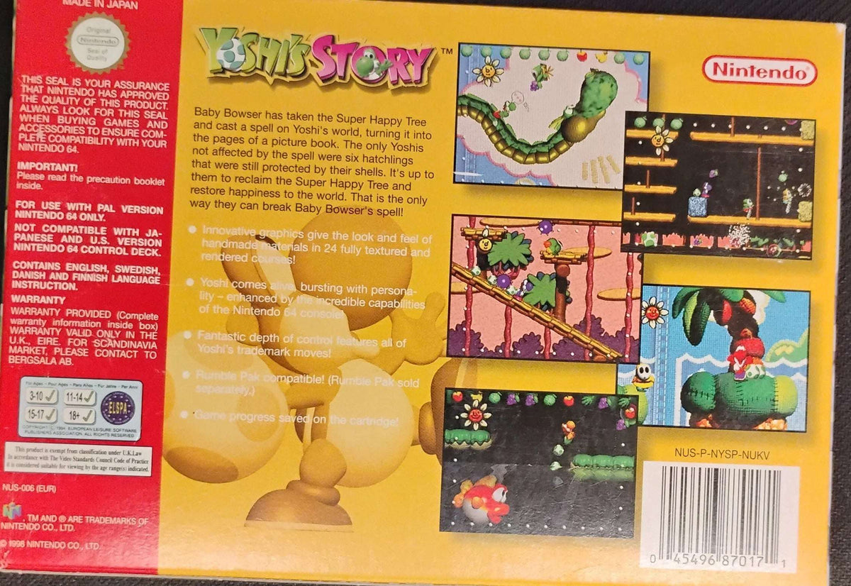 
                  
                    Yoshi's Story i æske (Lidt slid på æsken)
                  
                