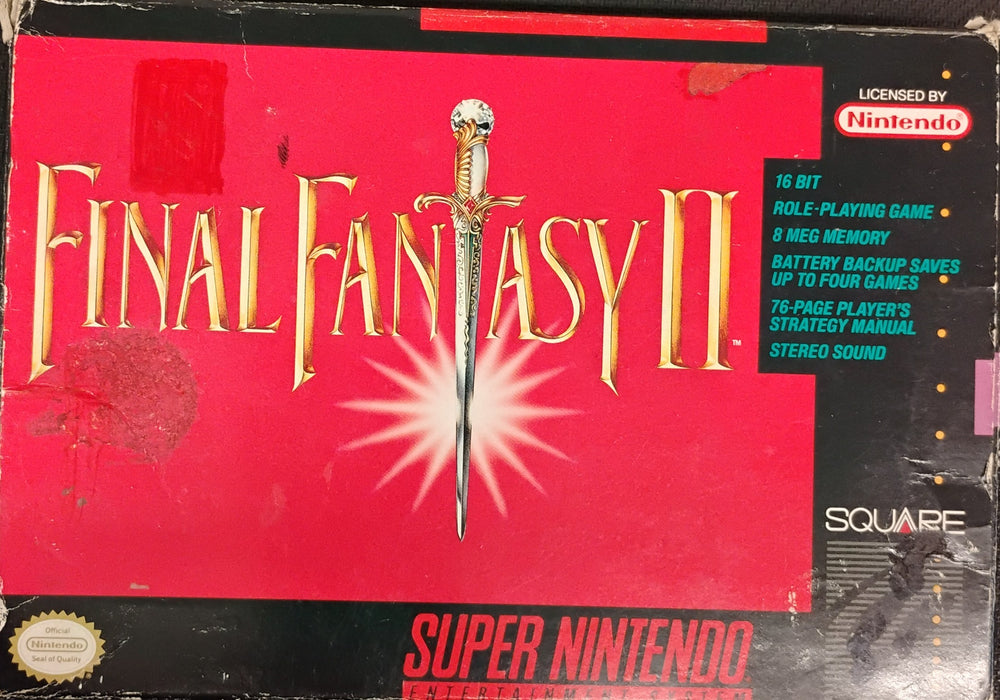 Final Fantasy 2 i æske (NTSC) (Kosmetiske fejl)