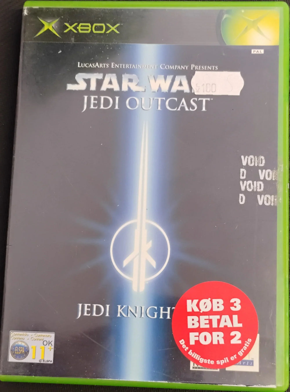 Star Wars Jedi Knight 2: Jedi Outcast (Kosmetiske fejl) (U. manual)