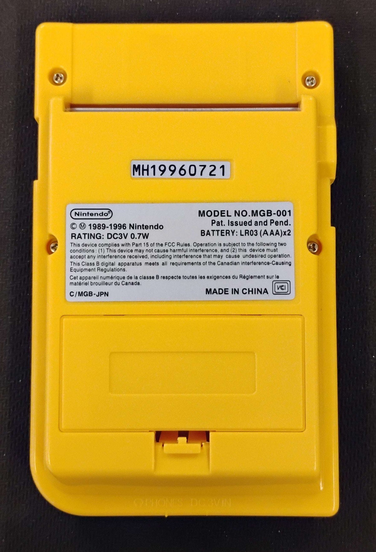 Gameboy Pocket Konsol Pikachu Design (Reshell)