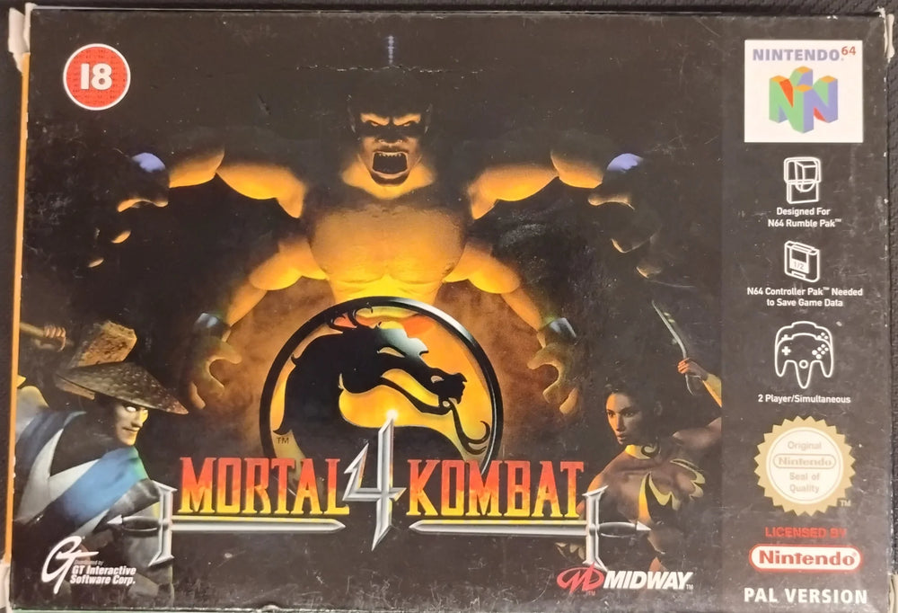 Mortal Kombat 4 i æske