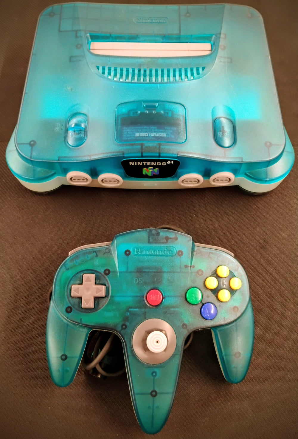 N64 Konsol (Clear White/Blue)