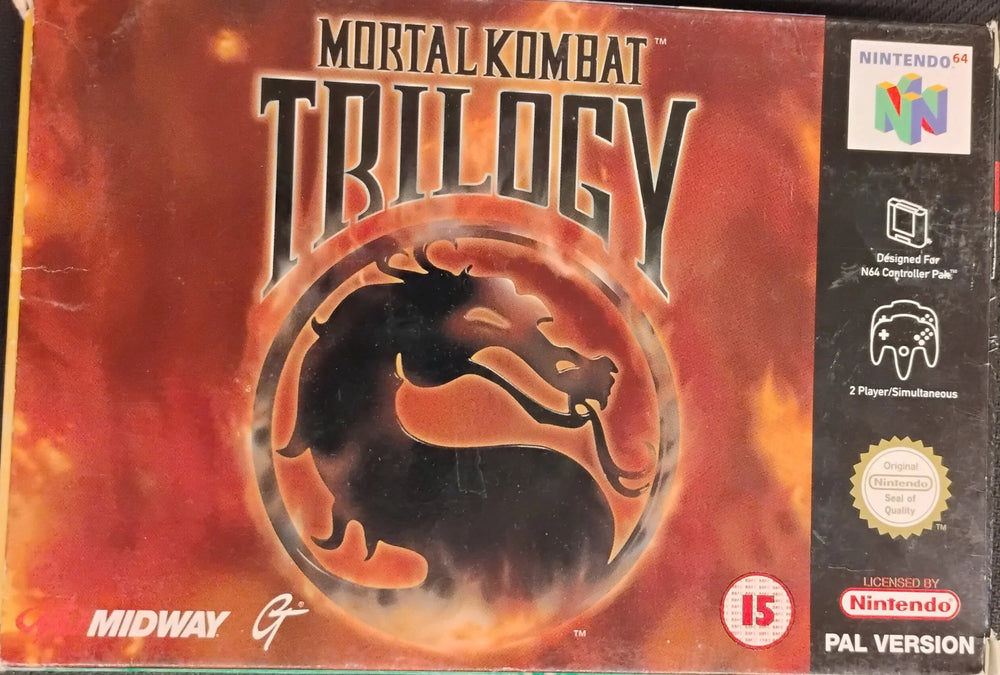 Mortal Kombat Trilogy i æske