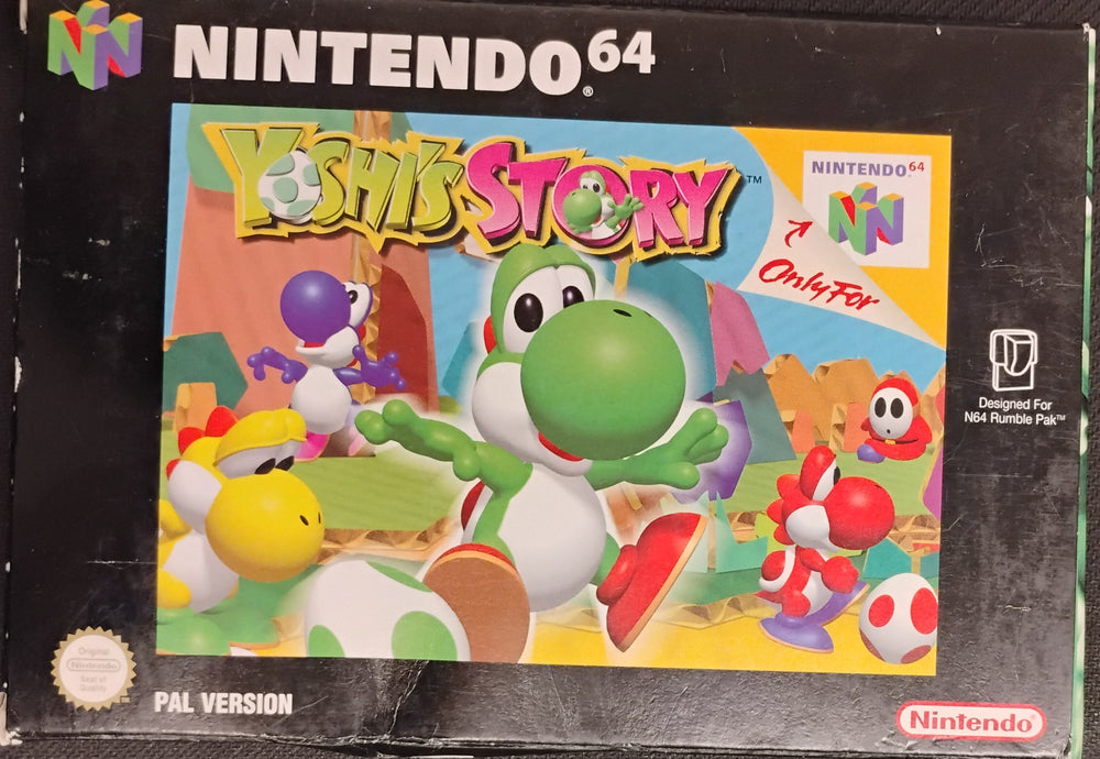 Yoshi's Story i æske (Lidt slid på æsken)