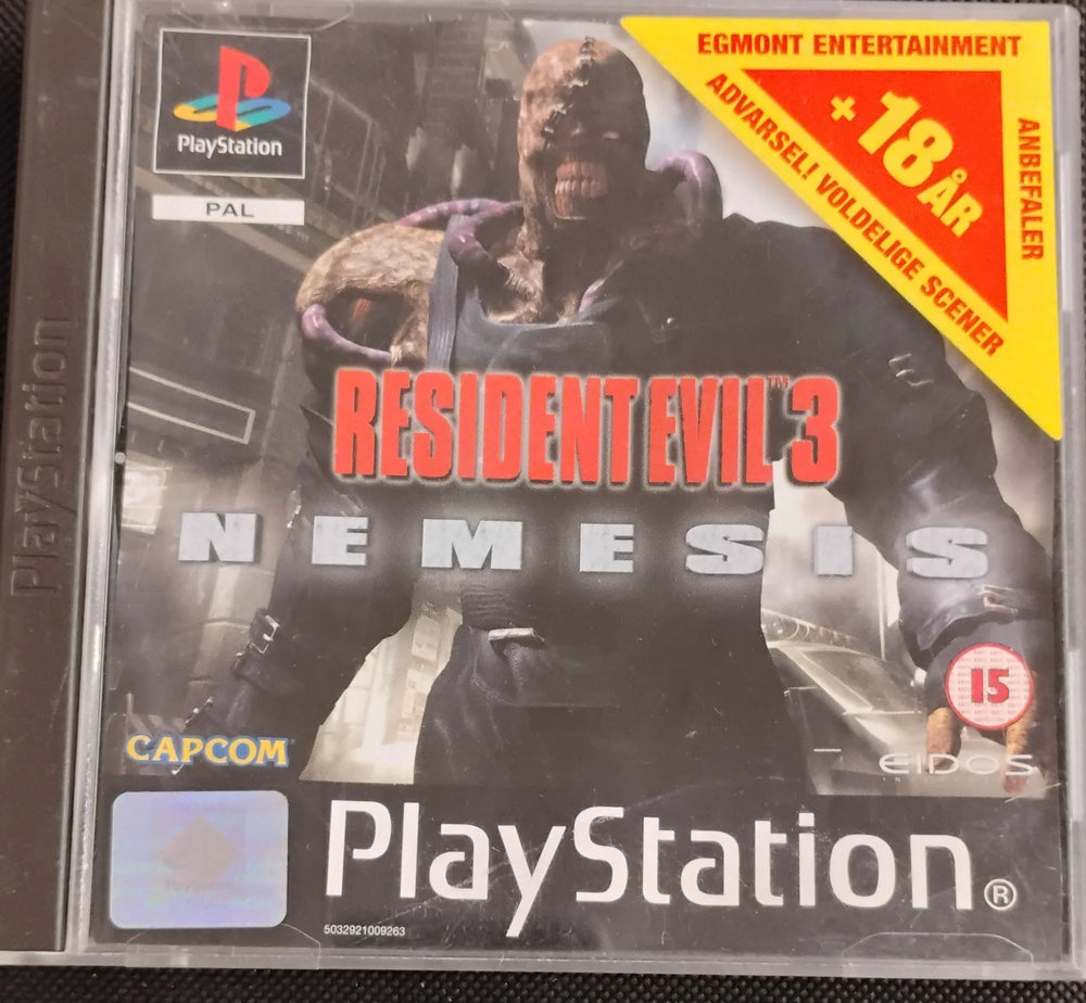 Resident Evil 3 Nemesis (Mindre kosmetiske fejl)(forside mangler)